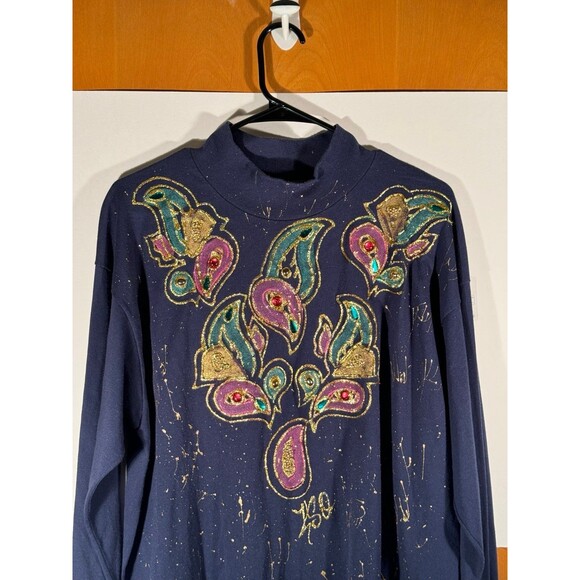 Vintage Decosport 50/50 Custom Ugly‎ Gold Long Sleeve Shirt USA Adult XL - Picture 2 of 9